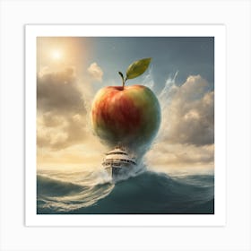 Apple In The Sea 1 Art Print