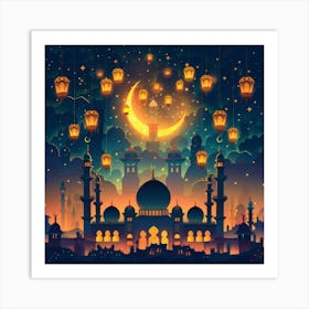 Ramadan Background 4 Art Print