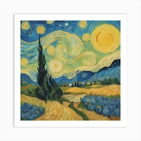 Starry Night Art Print 1 Art Print