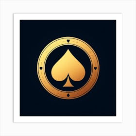 Ace Of Spades Logo Art Print