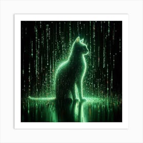 Glowing cat 1 Art Print