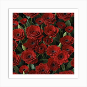 Red Anemones Art Print