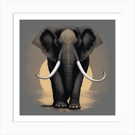 Elephant Canvas Print Art Print