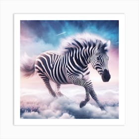 Zebra In The Sky Art Print