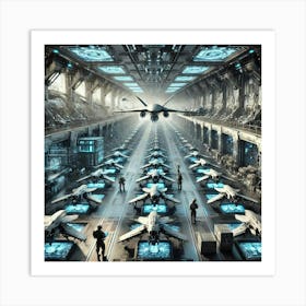 A Highly Detailed Science Fiction Illustration Sho Converted Art Print