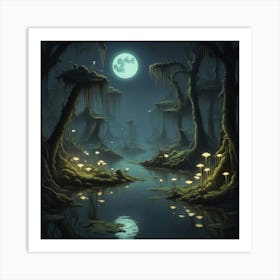 Dark Forest 38 Art Print