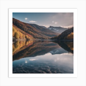 Autumn Lake 1 Art Print