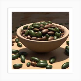 Sunflower Seeds In A Bowl Art Print