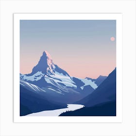 Matterhorn - Matterhorn Stock Videos & Royalty-Free Footage Art Print