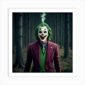 Joker In The Woods 16 Art Print