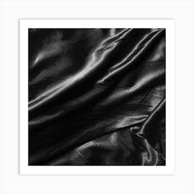 Black Satin Background Art Print