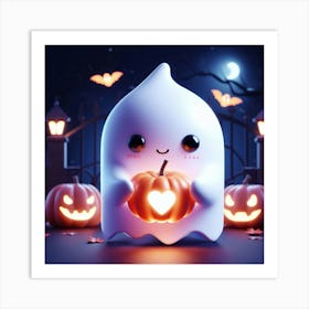 Ghostly Glow Art Print