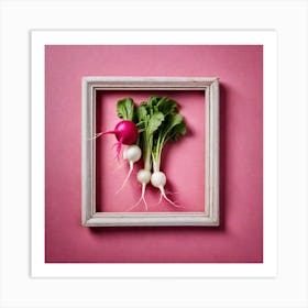 Radishes In A Frame 6 Art Print