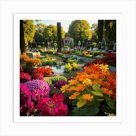 Garden At Dusk Art Print