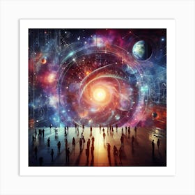 People In Space Art Print