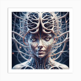 Cyborg Woman 114 Art Print