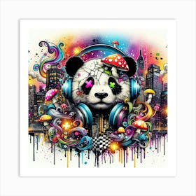 Psychedelic Panda 28 Art Print