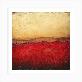 Red Field Art Print