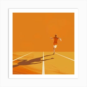 Runner On The Track 1 Art Print