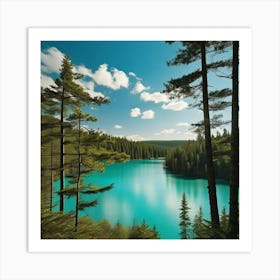 Blue Lake 10 Art Print