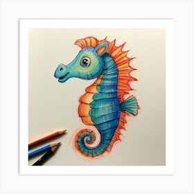 Seahorse 7 Art Print