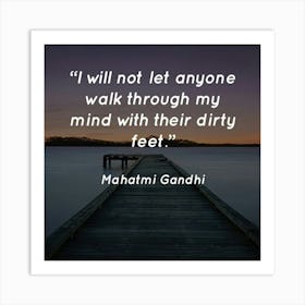 Mahatma Gandhi Quote Art Print