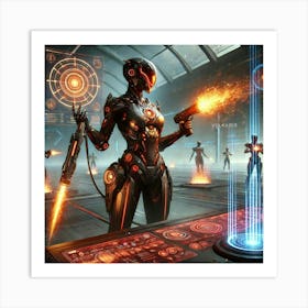 Nerys Volkaris Scifi Art Print