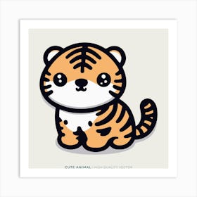 Cute Tiger 19 Art Print