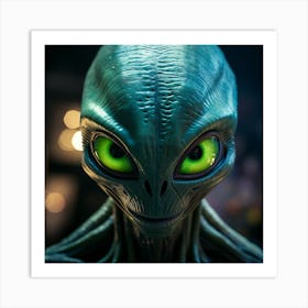 Alien Head 10 Art Print