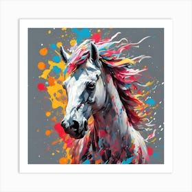 Horse Painting Art Print