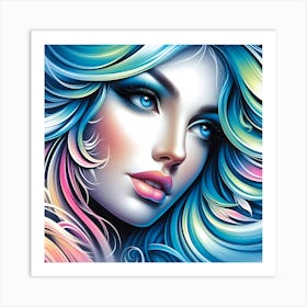 Portrait Of A Woman 51 Art Print