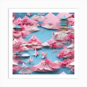 Origami Art Art Print