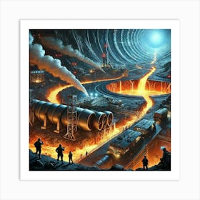 Lava Warfront Art Print