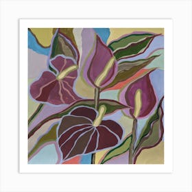 Anthurium flower Art Print