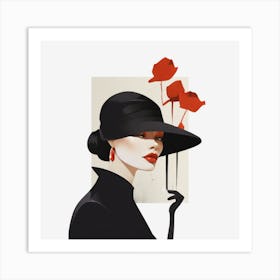 Woman with a Hat Art Print