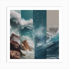 The way the ocean behaves Art Print