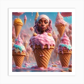 Ice Cream Cones 1 Art Print