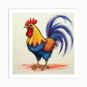 Rooster 26 Art Print