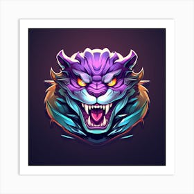 Tiger Head Art Print