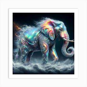 Elephant In The Clouds 1 Art Print