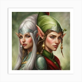 Elf Portraits Art Print