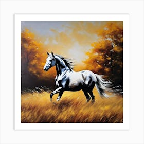 Horse In The Field 6 Art Print