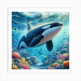 Orca Whale Art Print