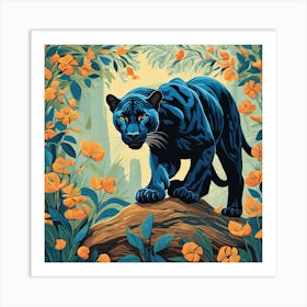 Black Panther 4 Art Print