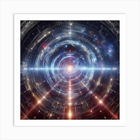 Abstract Space - Space Stock Videos & Royalty-Free Footage Art Print