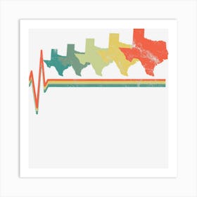 Texas Heartbeat Gift Art Print