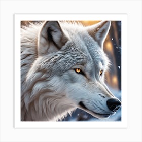 White Wolf 1 Art Print