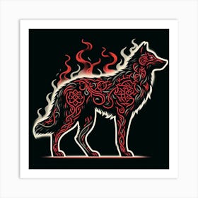 Black Wolf 2 Art Print
