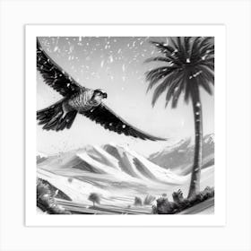 Eagle In Flight Art Print