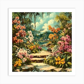 Orchid Garden Art Art Print